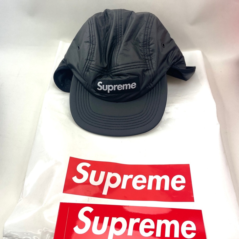 Supreme Primaloft Earflap Camp Cap Black